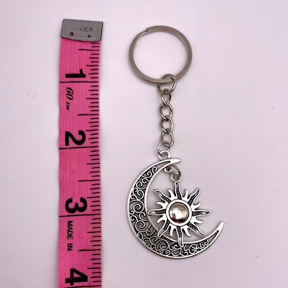 SILVER MOON | Dangly Sun & Moon | Bag Charm | Keychain (Brand New!) 💘 - Picture 10 of 10